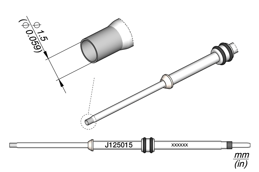 J125015 - Cartridge JNA Ø 1.5 mm